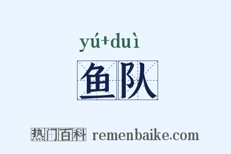 鱼队是什么意思的图片